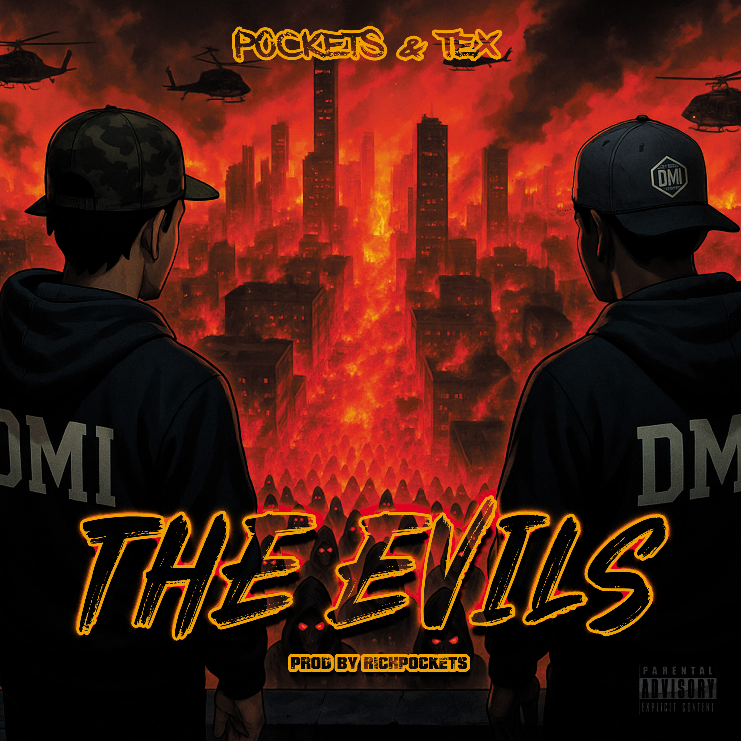 pockets &. tex - evils - cover art